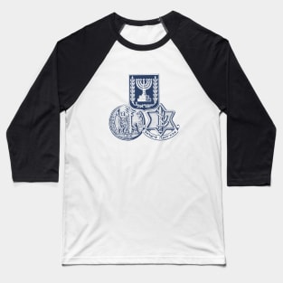 Israel, iDF and Judaea Capta Baseball T-Shirt